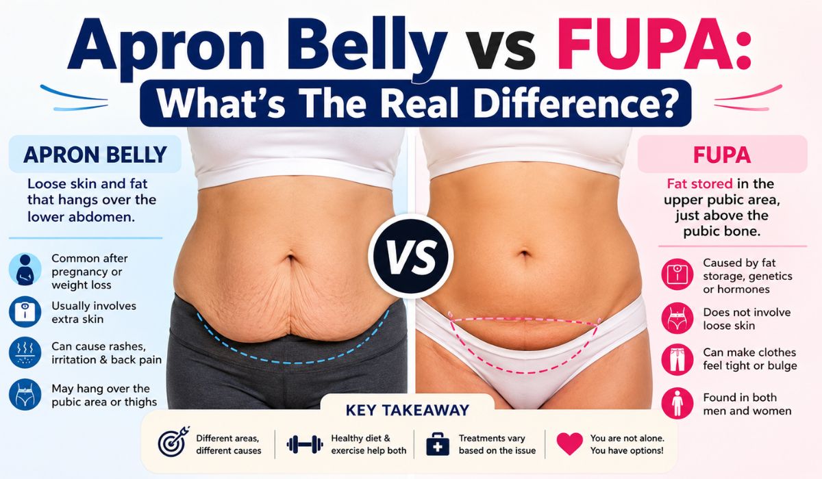 apron belly vs fupa