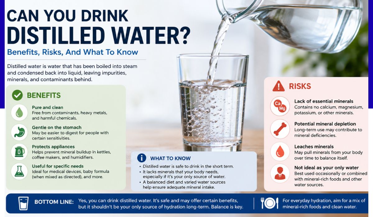 can you drink distilled water