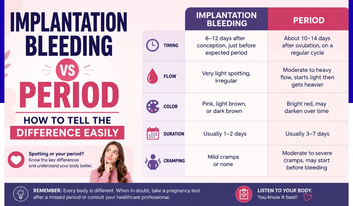 implantation bleeding vs period